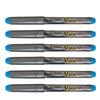 Afbeelding van Pilot vulpen V Pen Silver turkoois