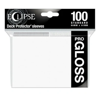 Afbeelding van Ultra Pro Eclipse Gloss 100 Standaard Formaat Kaarthoesjes Arctic Wit Pack (66 x 91 mm)