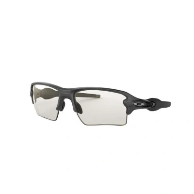Afbeelding van Oakley Flak 2.0 XL Fietsbril Heren Steel Photochromic Grijs Zonnebrillen