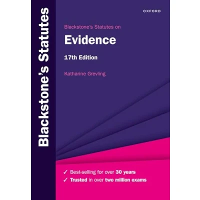 Afbeelding van Blackstone&#039;s Statute Series Statutes on Evidence