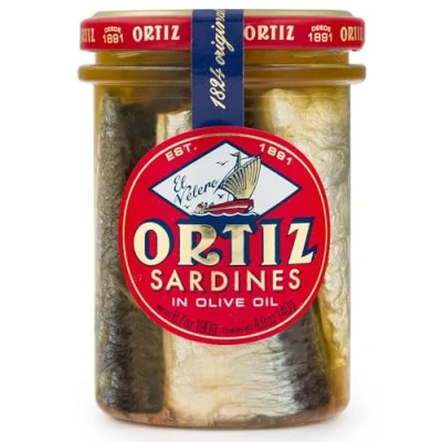 Afbeelding van ORTIZ Sardines Met Olijfolie Pot 190 g