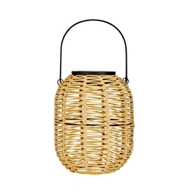 Afbeelding van Pauleen 48168 Sunshine Treasure zonnelantaarn voor balkon of tuin, beige, buitenverlichting, kunststof, rotan zonne energie, 3000 K