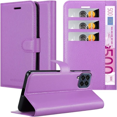 Afbeelding van Cadorabo Hoesje geschikt voor Samsung Galaxy M33 5G in MANGAAN PAARS Beschermhoes met magnetische sluiting, standfunctie en kaartvakje Book Case Cover Etui