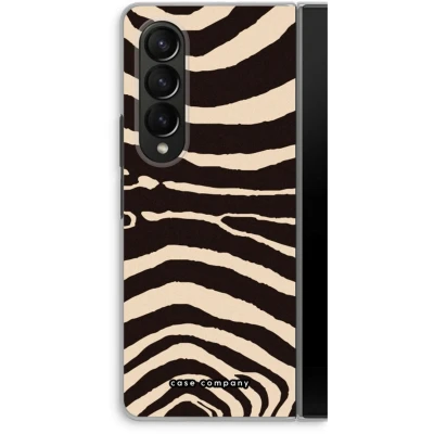 Afbeelding van Case Company® hoesje geschikt voor Samsung Galaxy Z Fold4 Arizona Zebra Soft Cover Telefoonhoesje Bescherming aan alle Kanten en Schermrand