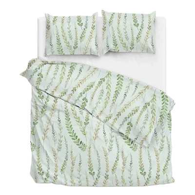 Afbeelding van Zo Home Dekbedovertrek Katoen Lanza green 260x200/220cm 240x200/220