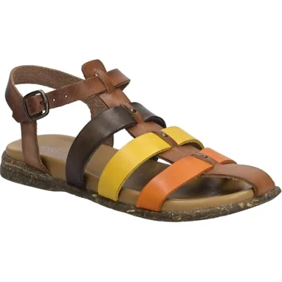Afbeelding van Josef Seibel Fabricia Outdoorsandalen, Dames, Maat: 39, Cognac multi Leer