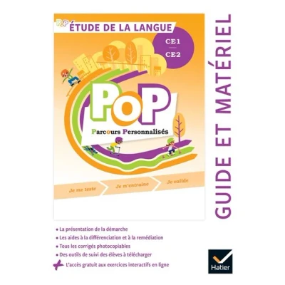 Image de POP Etude de la langue CE1 CE2 Ed. 2022 Guide pédagogique + accès numérique