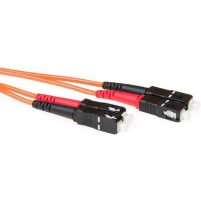 Afbeelding van ACT RL3501 Glasvezel Patchkabel Duplex LSZH SC/SC 50/125µm OM2 1 meter