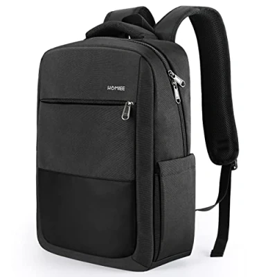 Afbeelding van HOMIEE Zakelijke Laptoprugzak, 15,6 inch Anti diefstal Laptoptas Rugzak met USB oplaadpoort, Waterbestendige Schooltas Dagrugzak voor Schoolwerk College Computer Heren Dames