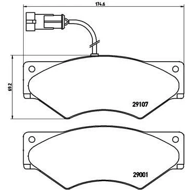 Afbeelding van Brembo Remblokset P A6 018