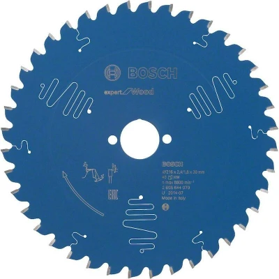 Afbeelding van Bosch expert cirkelzaagblad 216x30x40t hout