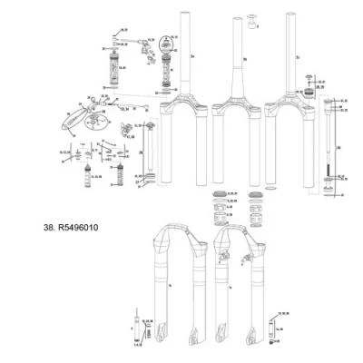 Image de Rockshox mousse anneaux 32 mm x 5 sid reba format a1 a2 a3 bluto (lot de 20)