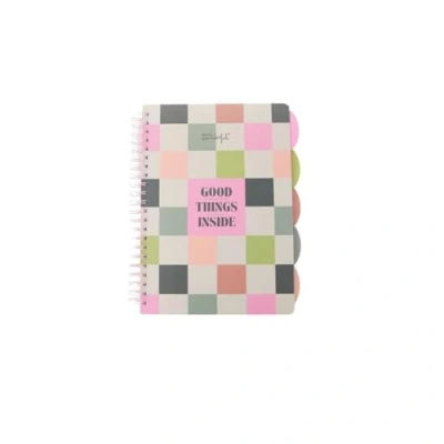Afbeelding van Mr. Wonderful Het A4 notitieboek met tabbladen Hardcover Spiraalbinding Good Things inside 160 geruite pagina&#039;s