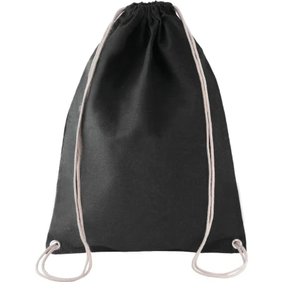 Afbeelding van Kimood Katoenen rugzak met koordjes KI0125 Black