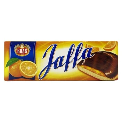 Afbeelding van Jaffa Duo koekjes met sinaasappelgelei en chocolade, 250 g, Twin Pack rijke cacao, echt sinaasappelsap, chocoladecoating 52% cake, verschillende maten verkrijgbaar 125 g (125 24