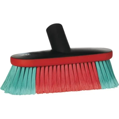 Afbeelding van Vikan Transport Brushes 526952 Washing brush 21cm Oval Water supply Rubber bumper