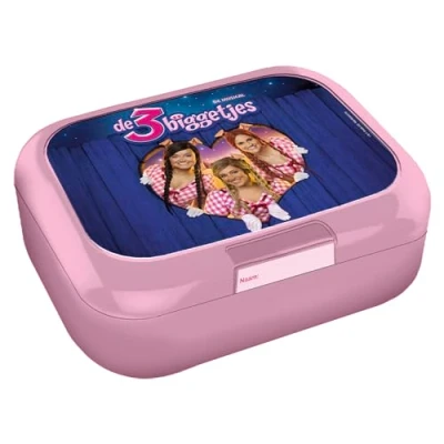 Afbeelding van K3 De 3 Biggetjes Broodtrommel Roze