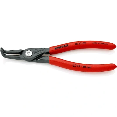 Image de KNIPEX 48 21 J21 pince à circlips de précision pour bagues intérieures dans les alésages avec revêtement plastique antidérapant