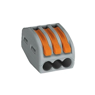 Afbeelding van Wago 222 413 CLASSIC verbindingsklemmen, 3 geleiders, 50 stuks, grijs