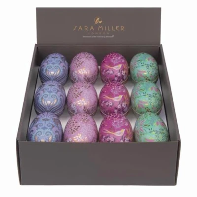Afbeelding van Sara Miller Decoratie paas ei 4 stuks