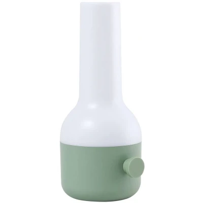 Afbeelding van Lindby Terraslampen met dimmer 1licht Kunststof (PE, ABS) H: 24 cm groen, wit Inclusief lichtbron