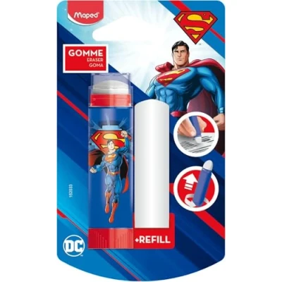 Afbeelding van Maped Superman Gum Beschermde Effectief PVC vrij + navulling