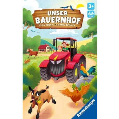Afbeelding van Ravensburger 22408 Onze boerderij, bordspel voor kinderen vanaf 3 jaar, dobbel en verzamelspel (Frans, Duits, Italiaans)