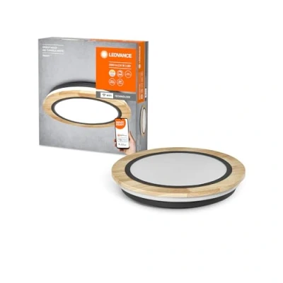 Afbeelding van LEDVANCE SMART+ Wood WiFi plafondlamp, 24W, 295 lm, 4 mm
