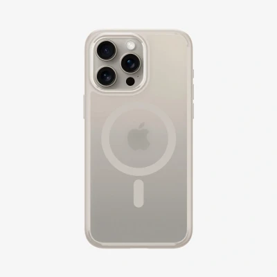 Afbeelding van Spigen Ultra Hybrid MagSafe iPhone 15 Pro hoesje frost titanium