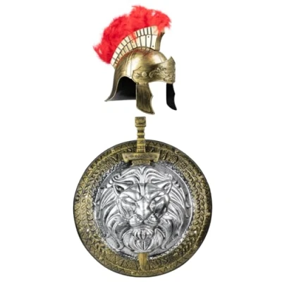Afbeelding van FUNIDELIA Ridder harnas set voor mannen Maat: One size Goud