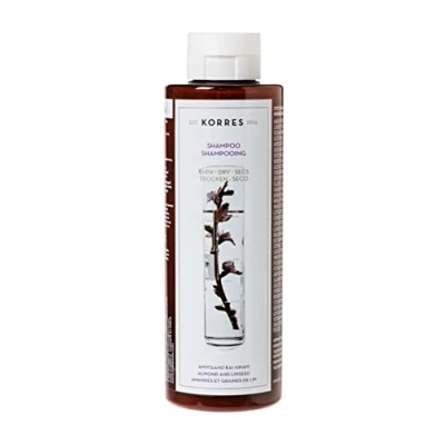 Afbeelding van KORRES Amandel &amp; Linseed Shampoo voor droog en beschadigd haar, zonder siliconen parabenen, 250 ml