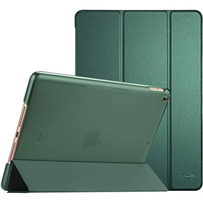 Afbeelding van ProCase Hoes voor 10,2 Inch iPad 9e Generatie 2021/iPad 8e 2020/iPad 7e 2019, Schokbestendige Hoesje Beschermhoes Smart Folio Cover Case Hard Back Shell Magarin
