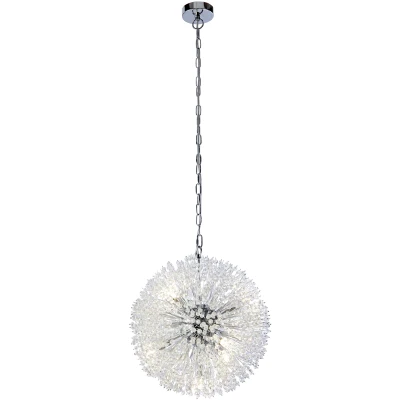 Afbeelding van Searchlight SUNBURST Kroonluchter 7 Lichts Kristal Chroom