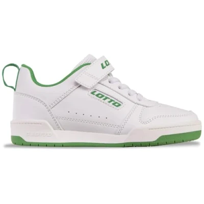 Afbeelding van LOTTO Toco Bc K Sneakers voor kinderen, uniseks, wit/groen