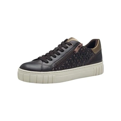 Afbeelding van Marco Tozzi Sneakers laag, Dames, Maat: 41, Mocca comb Kunststof