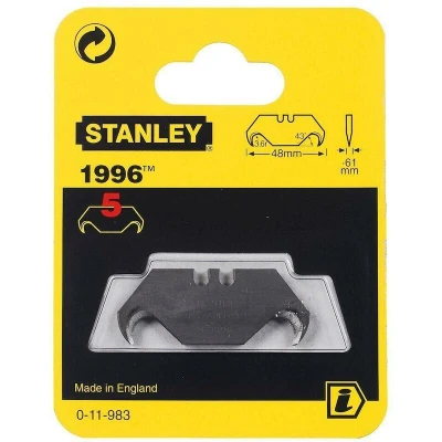 Image de STANLEY 0 11 983 lame de rechange 1996 sans trous sur carte (5 pcs)