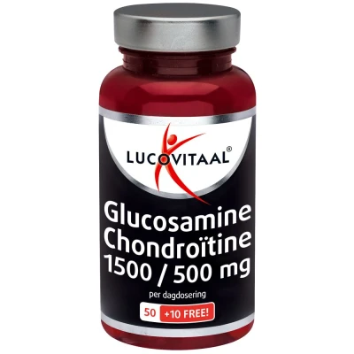 Afbeelding van Lucovitaal Glucosamine Chondroïtine 1500/500mg Tabletten 60ST