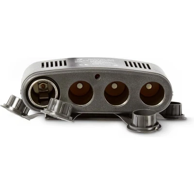 Afbeelding van Autoverdeeladapter Nedis (4 weg, USB, LED)