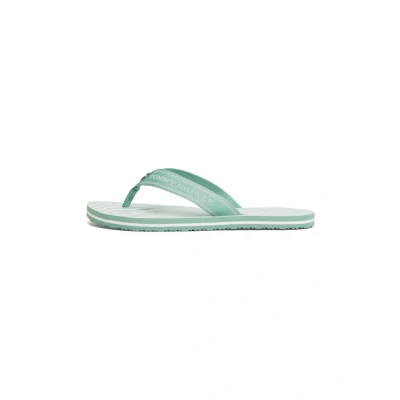 Afbeelding van Tommy Hilfiger Beach Sandal Teenslippers, Dames, Maat: 36, Charming green Polyester