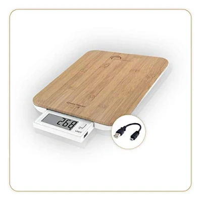 Afbeelding van LITTLE BALANCE 8579 Slide 10 bamboe USB R, keukenweegschaal zonder USB, repareerbaar, kg,