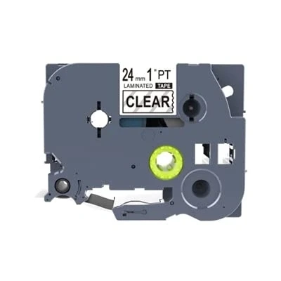 Afbeelding van IDIK TZe 151 TZ etiketten zwart op transparant 24 mm gelamineerd voor Brother P Touch PT D600 P700 printers