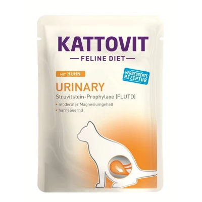 Afbeelding van 24x85g Urinary Kip Kattovit Maaltijdzakjes Kattenvoer