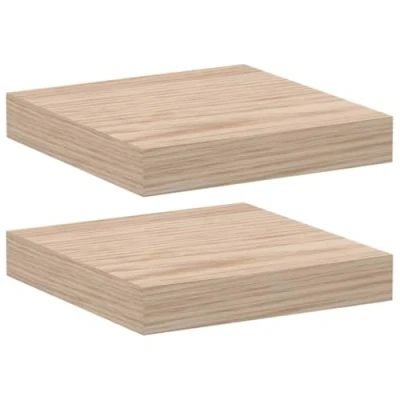 Afbeelding van vidaXL Wandschapppen 2 st 23x23,5x4 cm bewerkt hout