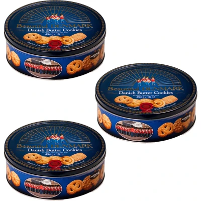 Afbeelding van Hamlet Danish butter cookies 454g x 3