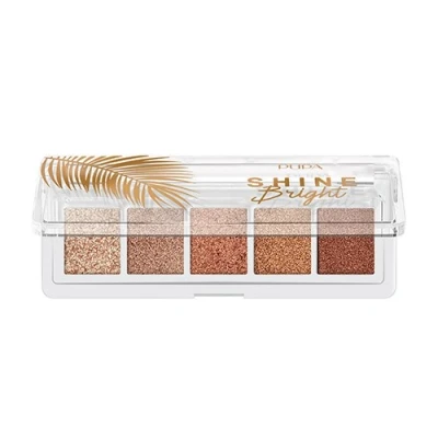Afbeelding van Pupa Shine Bright Eye Palette 002 Sunset Gold