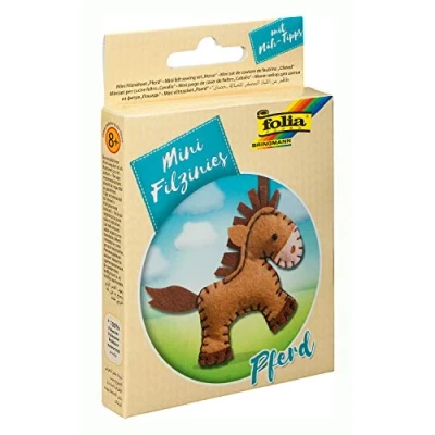 Afbeelding van Magni Mini Vilt Naaiset Paard 11 stuks, Handwerkset, Bruin