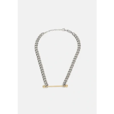 Afbeelding van Diesel Ketting silvercoloured, goldcoloured, Heren, Maat: One Size, Silver coloured, gold coloured