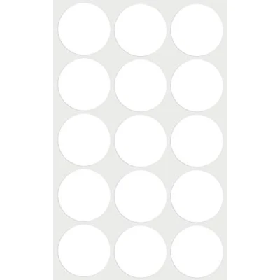 Afbeelding van 225 stuks stickers 30 mm wit 3 cm Royal Green