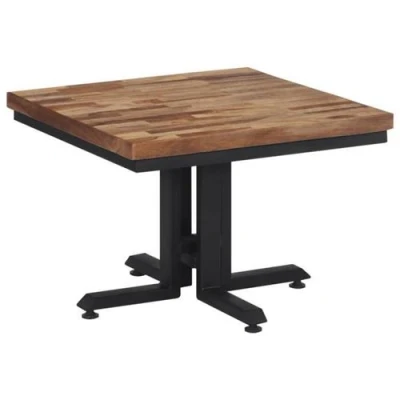 Afbeelding van Salontafel 55X55X40 Cm Massief Gerecycled Teakhout
