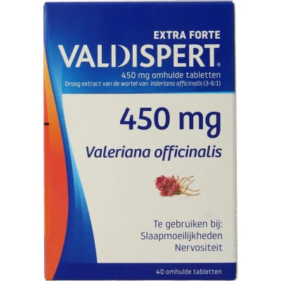 Afbeelding van Valdispert Valeriaan Tabletten 450mg 1x40st eFarma
